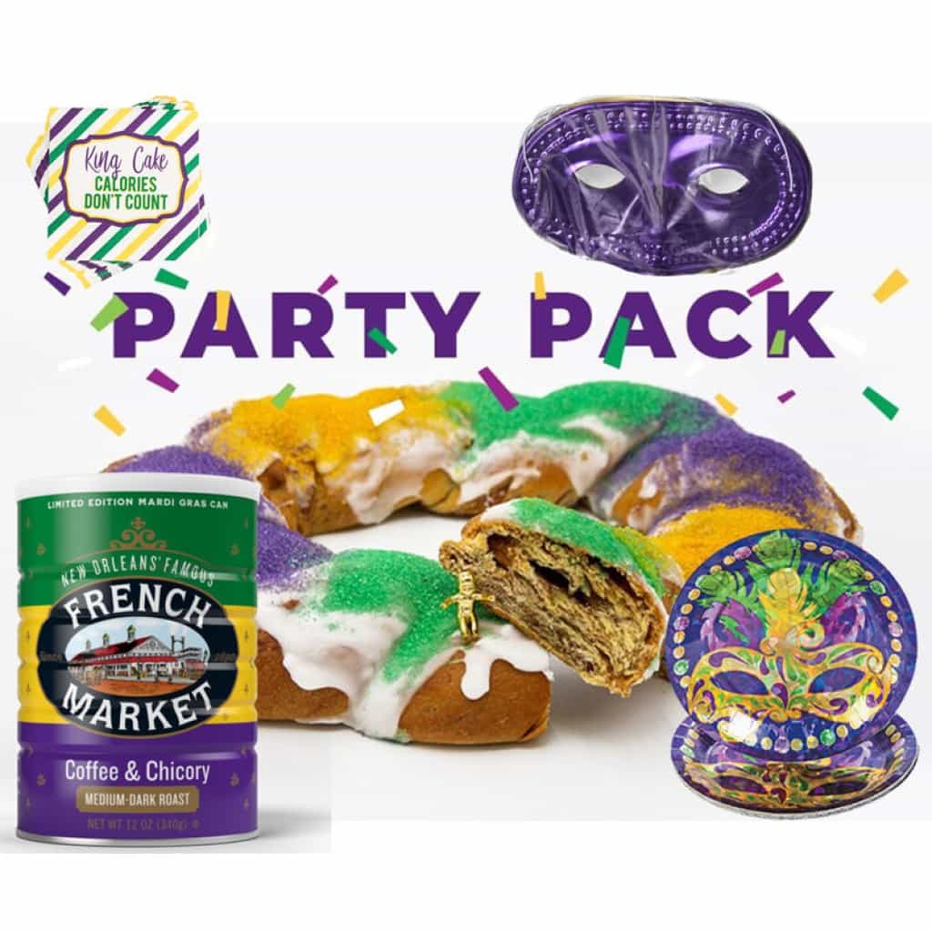 Mardi Gras King Cake Party Pack (Kit with Extras)