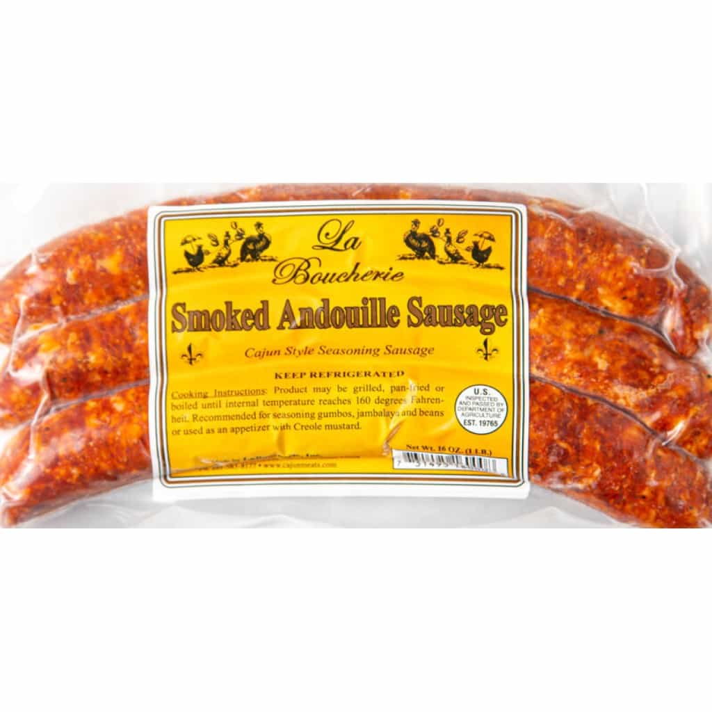 La Boucherie Smoked Andouille Sausage — 16 oz (3 links)