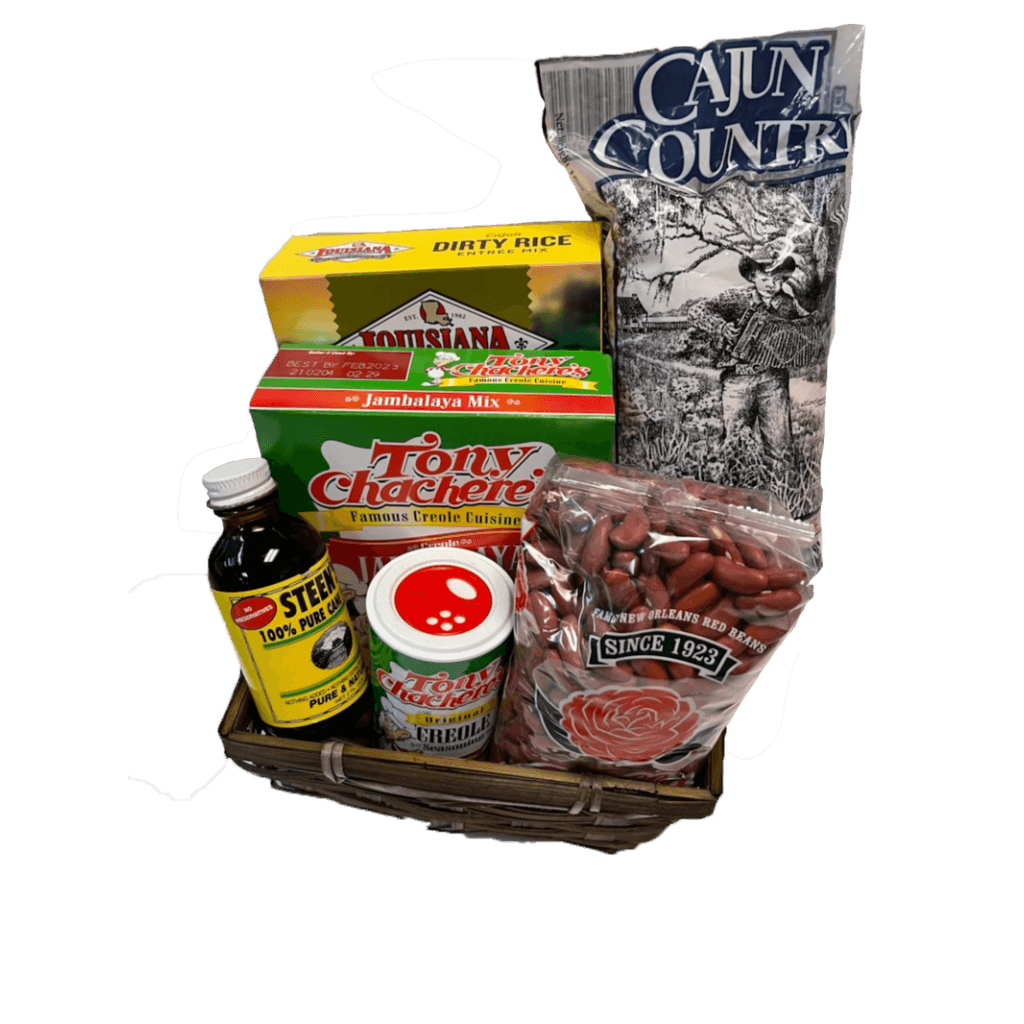Cajun Six Pack Gift Basket — Assorted Pantry Items