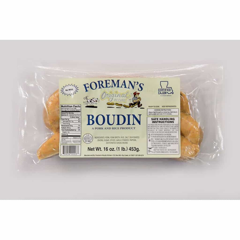 Foreman's Boudin Link —