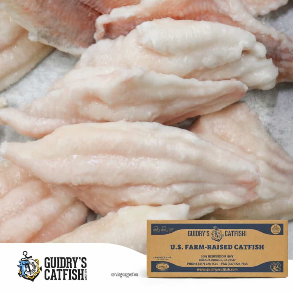 Guidry's IQF Catfish Fillets 5–7 oz — 15 lb Box