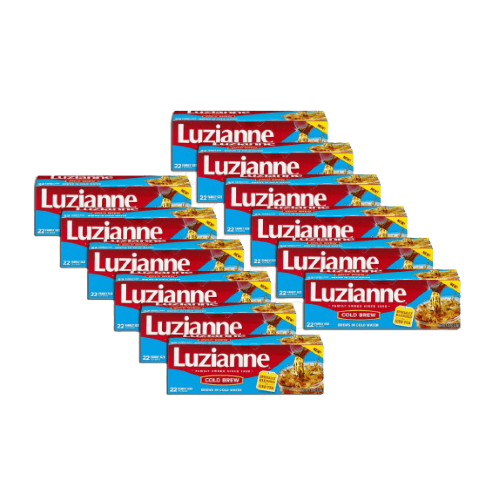 Luzianne Cold Brew Tea 22-Count Family Size — Pack of 12