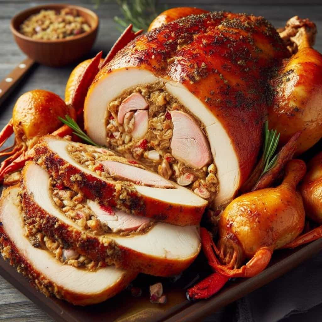 Premium Turducken with Seafood Jambalaya