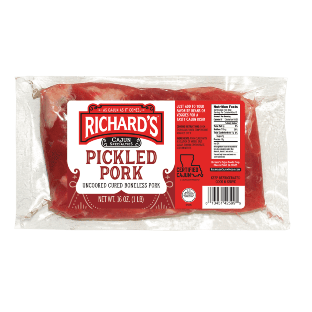 Richard's Pickled Pork, 16 oz. Vacuum Pack