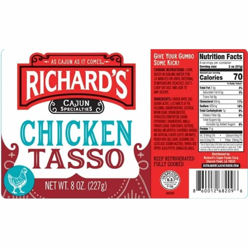 Richard's Country Chicken Tasso —
