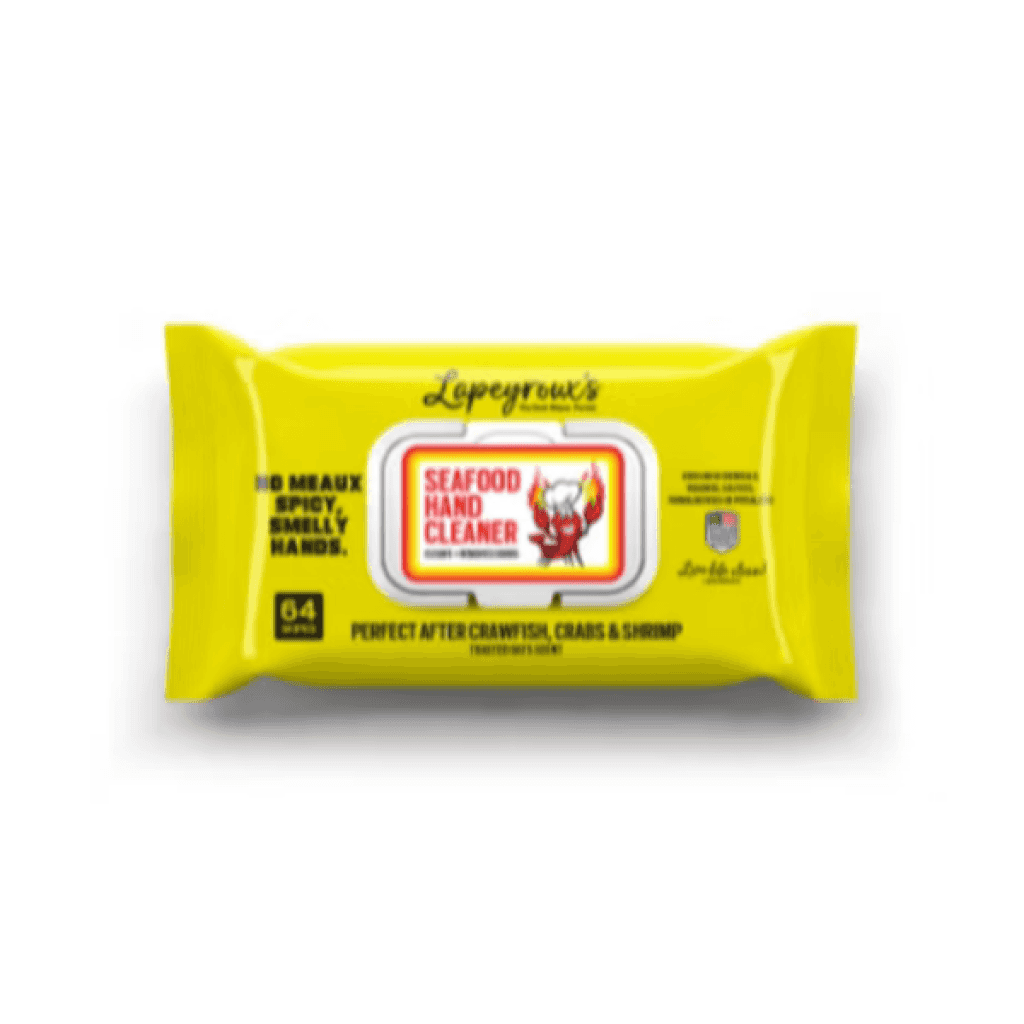 Lapeyreaux's Crawfish Hand Cleaner Wipes — Honey & Oatmeal, 160-count