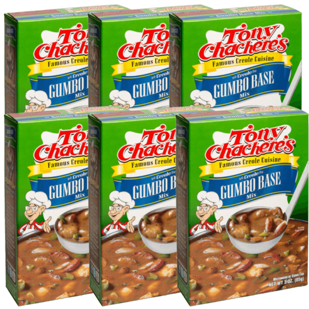 Tony Chachere's Gumbo Base Mix — 3 oz Pack of 6