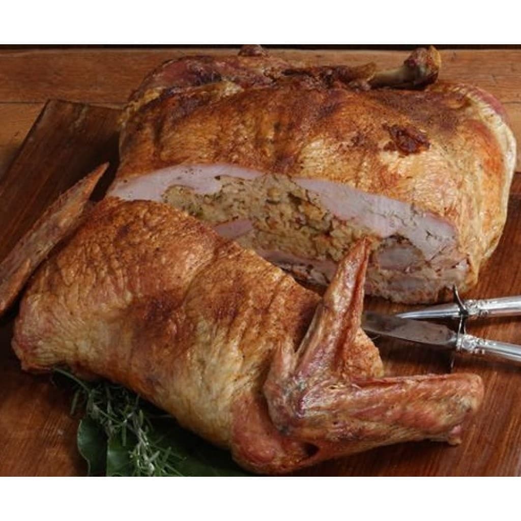 10 lb Turducken with Cornbread Dressing & Cajun Sausage