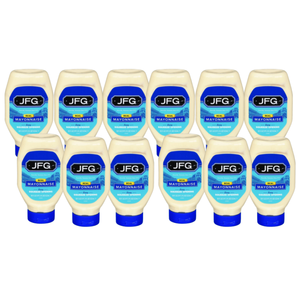 JFG Mayonnaise Squeeze 18 fl oz — Case of 12