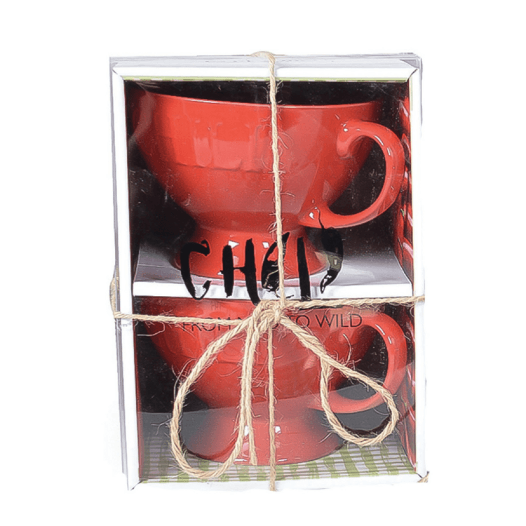 Red Chili Bowls — Set of 2 (16 oz)