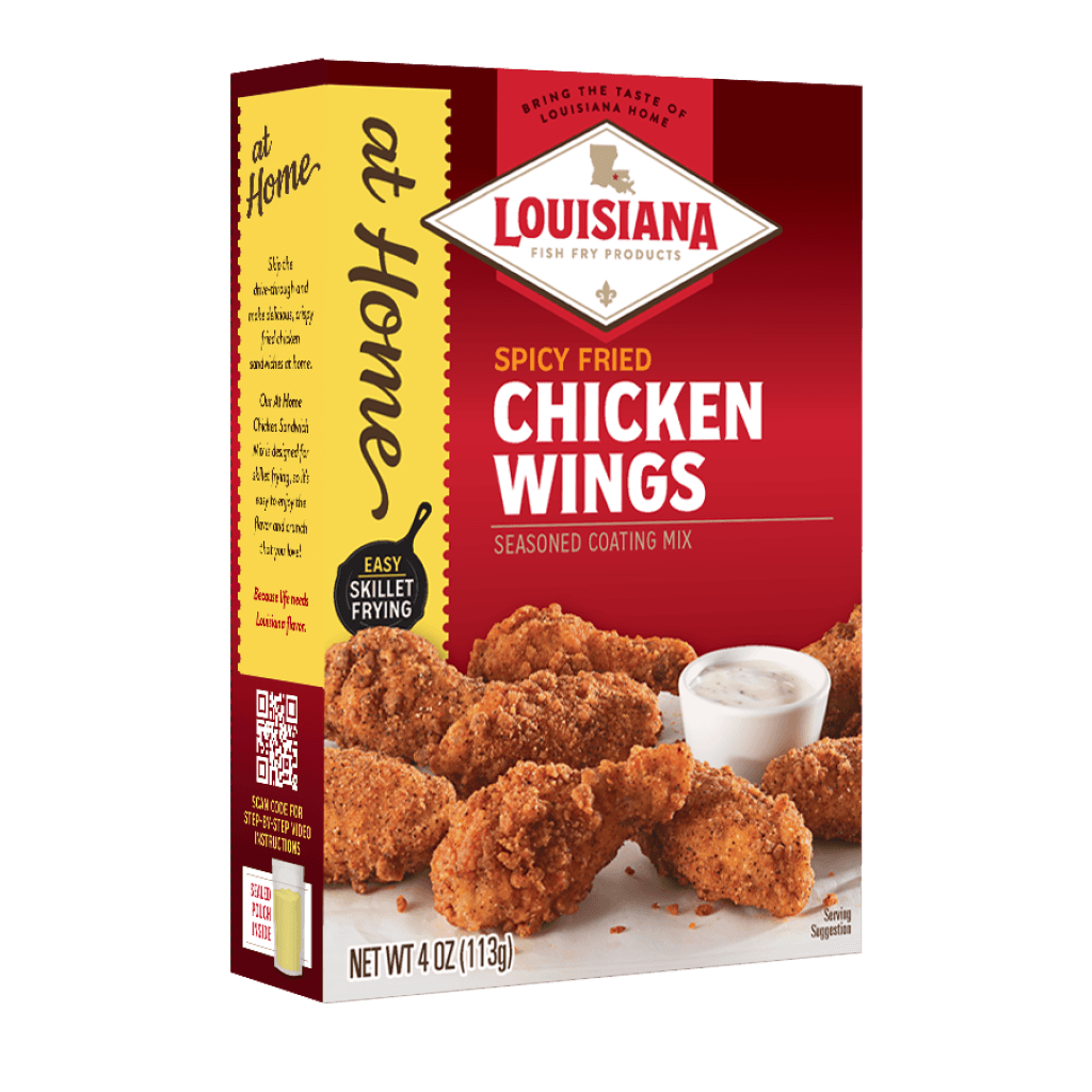 Louisiana Fish Fry Spicy Chicken Wings Coating Mix 4 oz