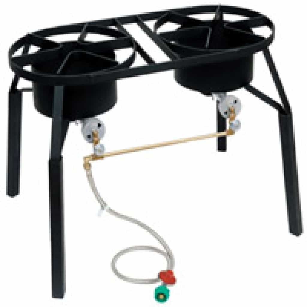 CRAWFISH BURNER Dual Burner Cooker with Extension Legs