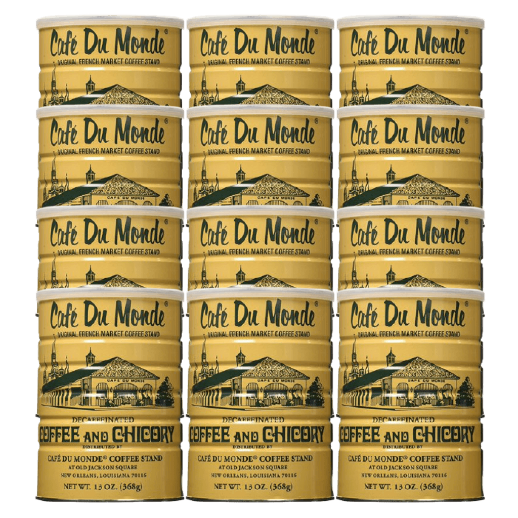 Cafe Du Monde Decaffeinated Coffee & Chicory 13 oz 12-Pack