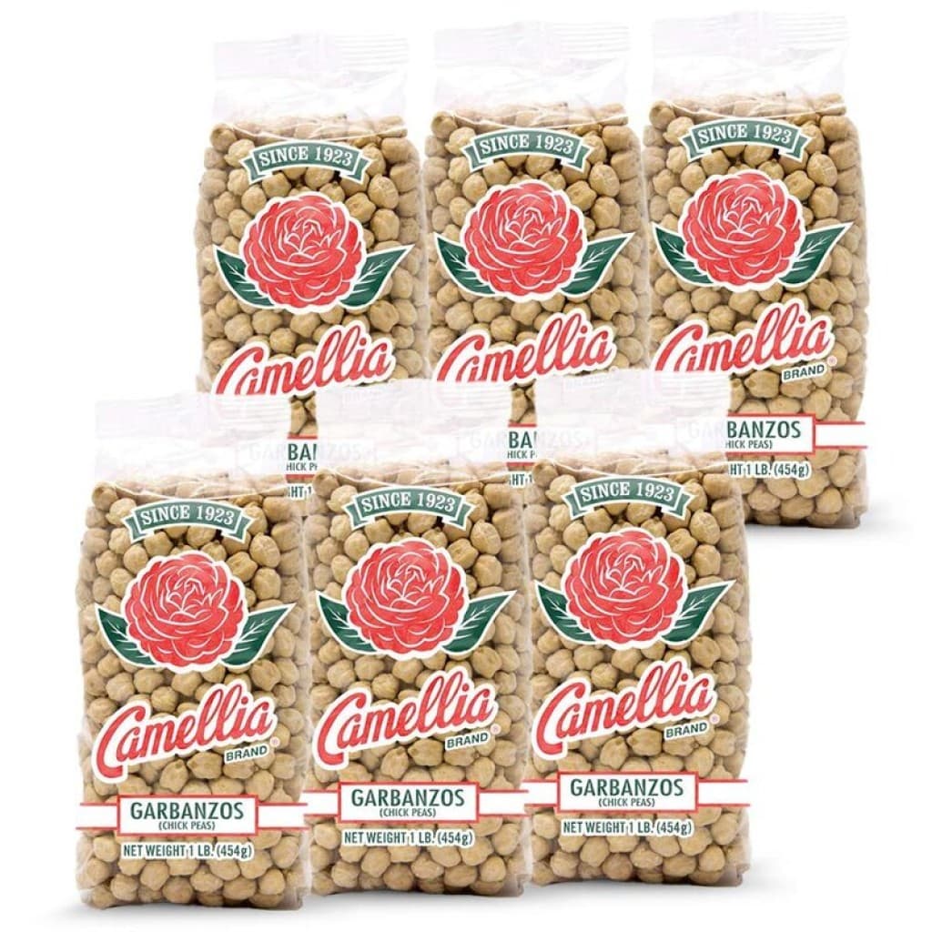 Camellia Garbanzo Beans Dry 1 lb (6 Pack)