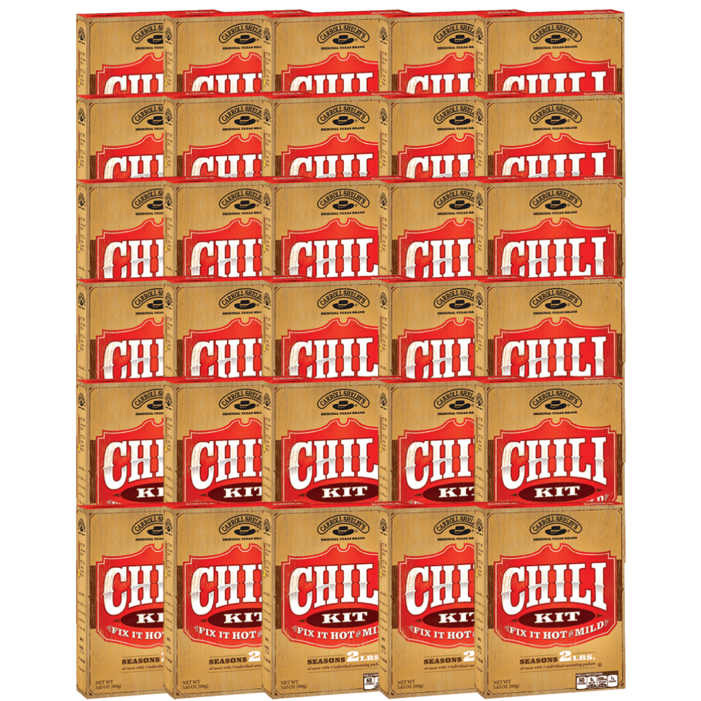 Carroll Shelby Original Texas Chili Mix 3.65 oz (30-Pack)