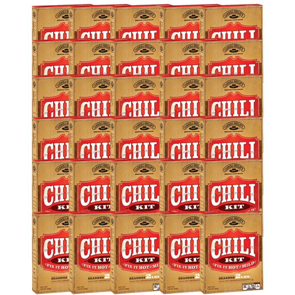Carroll Shelby Original Texas Chili Mix 3.65 oz (30-Pack)