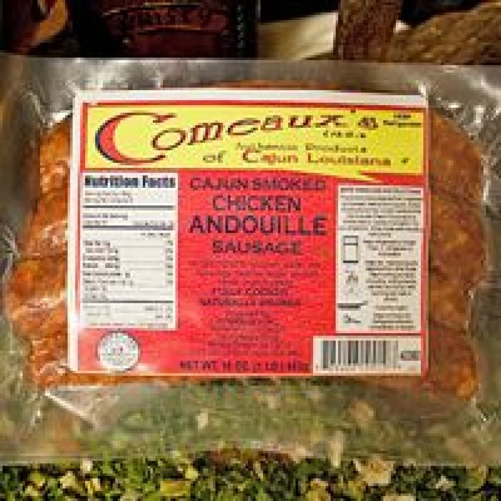 Comeaux's Fully Cooked Chicken Andouille — 1 lb