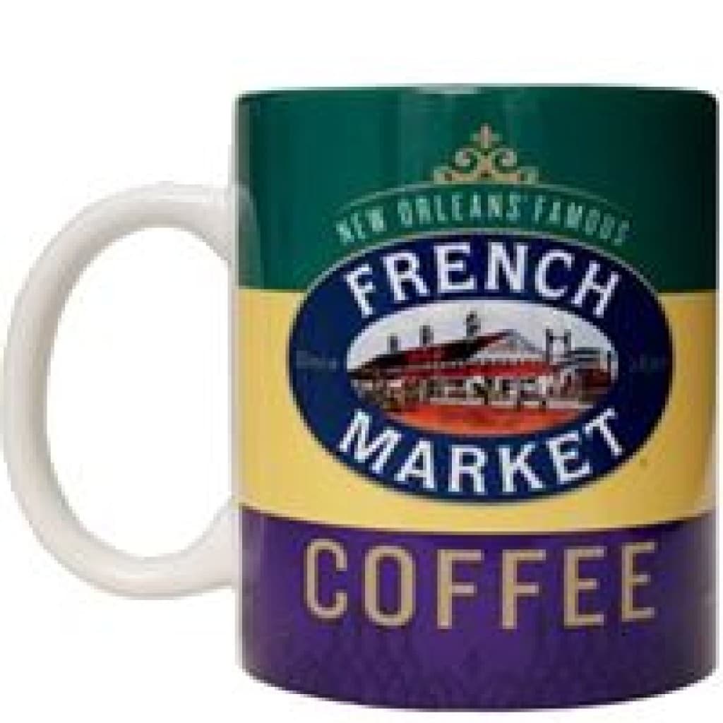 French Market Coffee Mardi Gras 11 oz Ceramic Mug