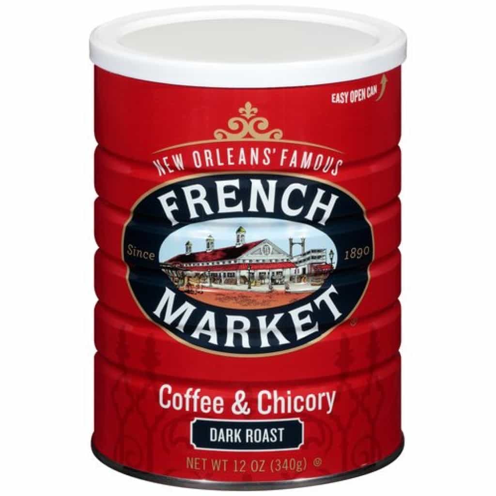 French Market Dark Roast Chicory Coffee Red Can