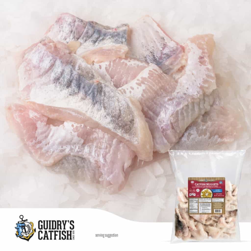 Guidry's IQF Catfish Nuggets 0.5–2 oz — 5 lb Bag