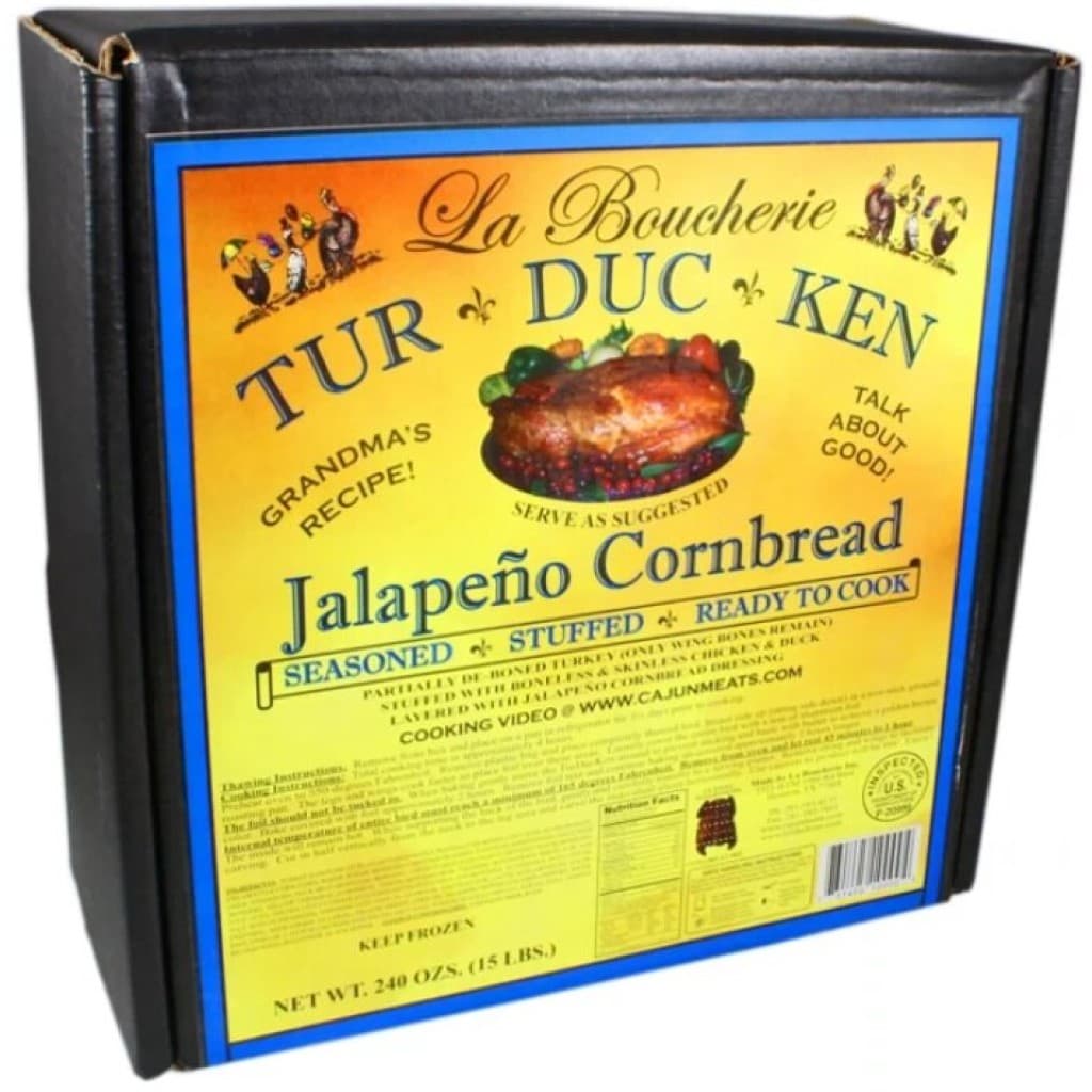 La Boucherie Turducken with Jalapeno Cornbread, 15 lb