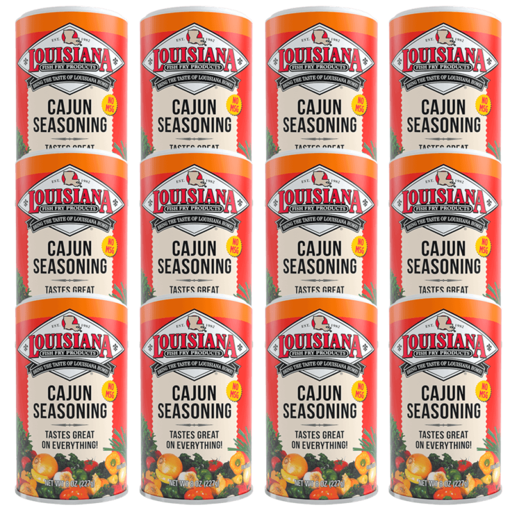 Louisiana Fish Fry Cajun Seasoning 8 oz (12 Pack)