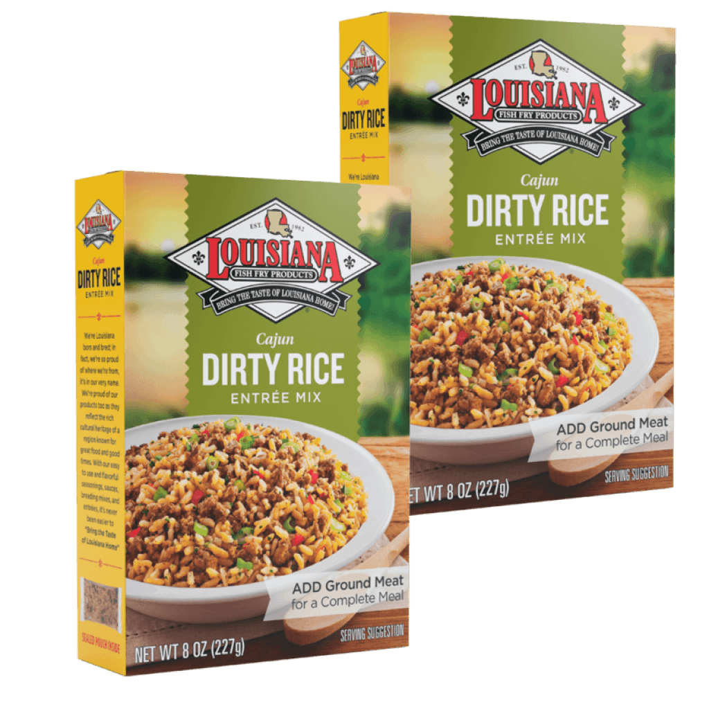 Louisiana Fish Fry Dirty Rice Mix 8 oz (2 Pack)