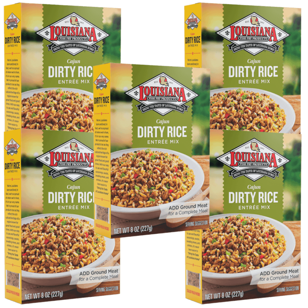 Louisiana Fish Fry Dirty Rice Mix 8 oz (5 Pack)