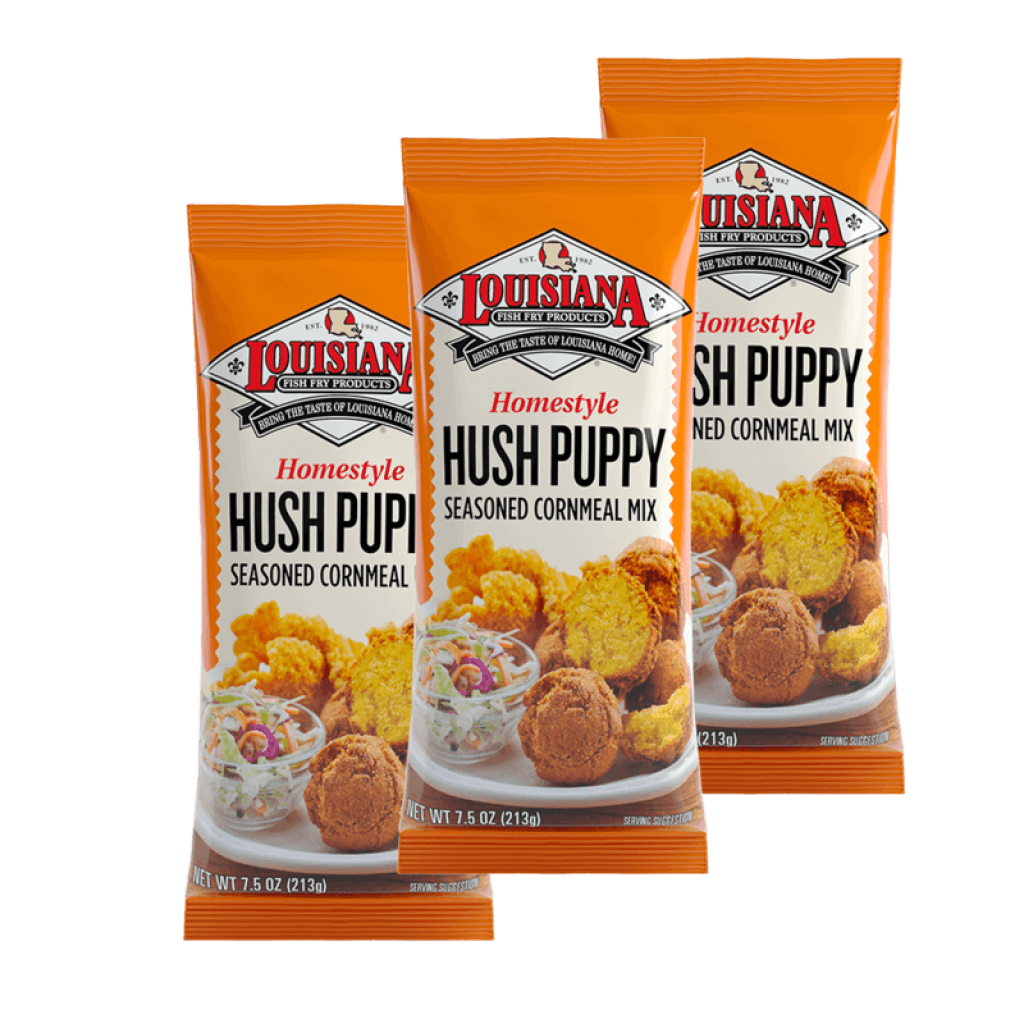 Louisiana Fish Fry Hush Puppy Mix 7.5 oz — 3-Pack