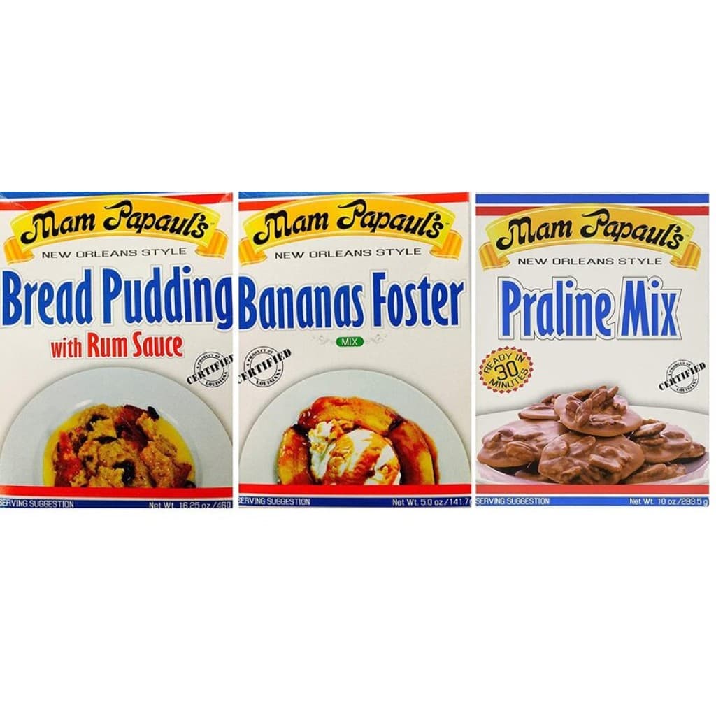 Mam Papaul's New Orleans Desserts Sampler — 3 Mixes