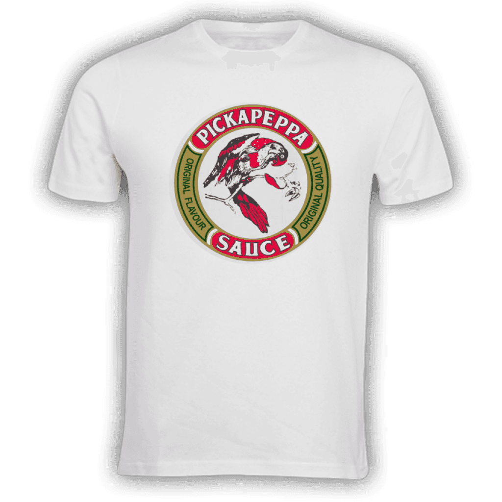 Pickapeppa White T-Shirt 100% Cotton