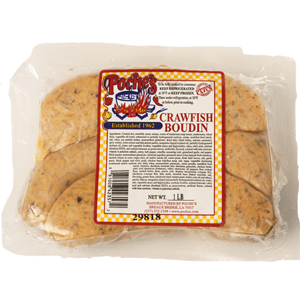 Poche's Crawfish Boudin — 16 oz Link (Pack of 5)