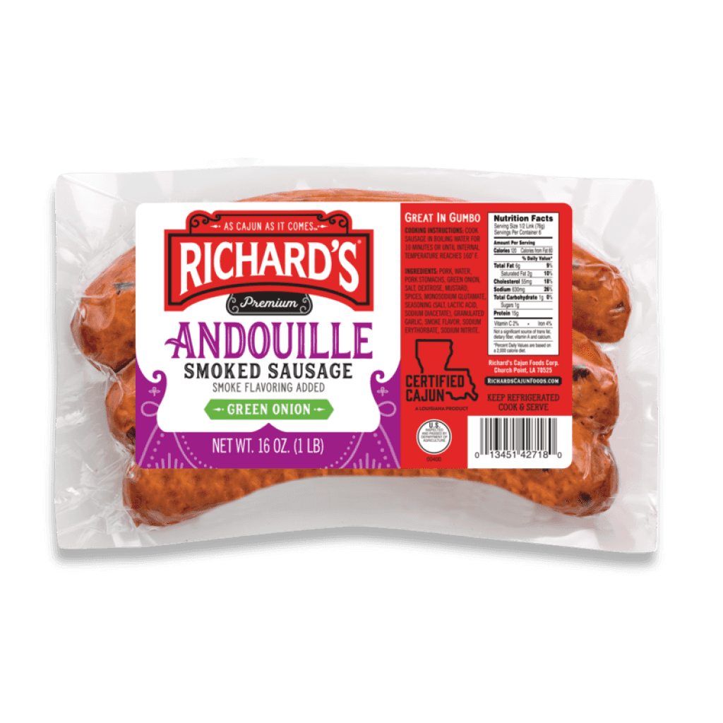 Richard's Andouille with Green Onion Sausage