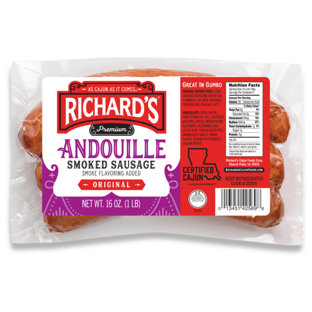 Richard's Original Andouille Smoked Sausage 1 lb