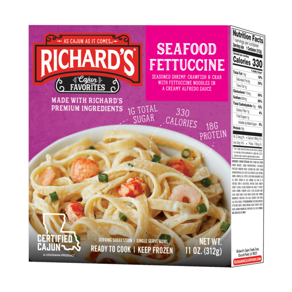 Richard's Seafood Fettuccine Single Serve (Frozen)