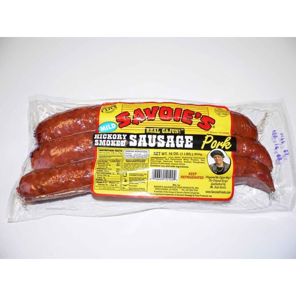 Savoie's Original Pork Smoked Sausage 16 oz