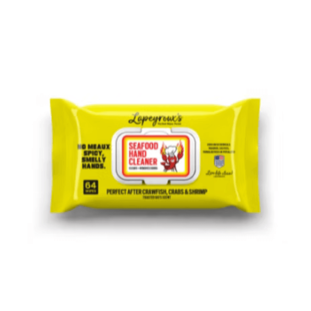 Lapeyreaux's Crawfish Hand Cleaner Wipes — Honey & Oatmeal, 160-count