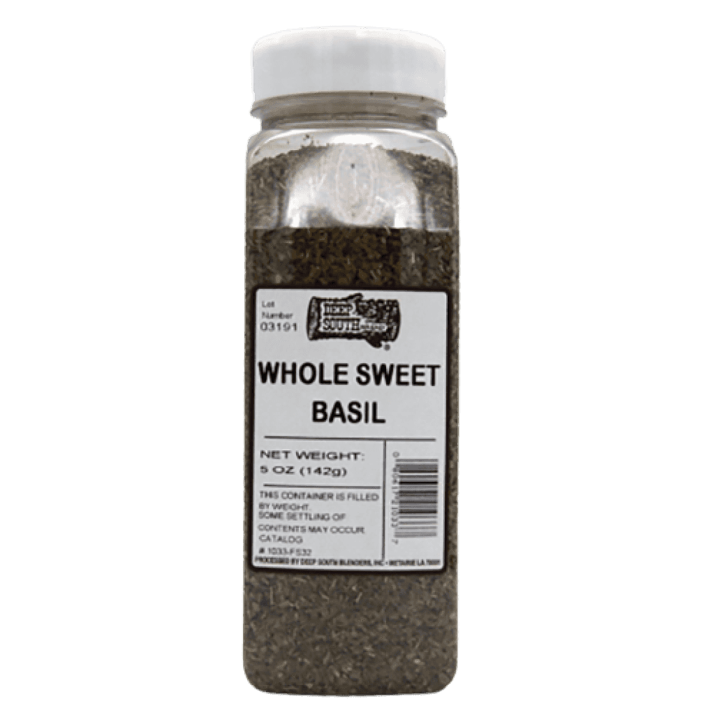 Deep South Sweet Whole Basil — 5 oz Jar