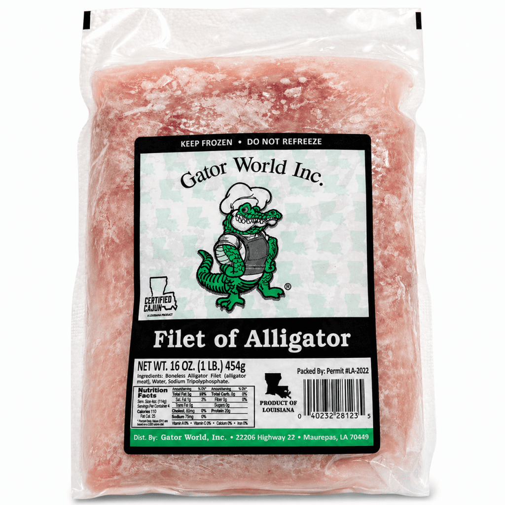 Gator World Tenderized Alligator Fillets 1 lb