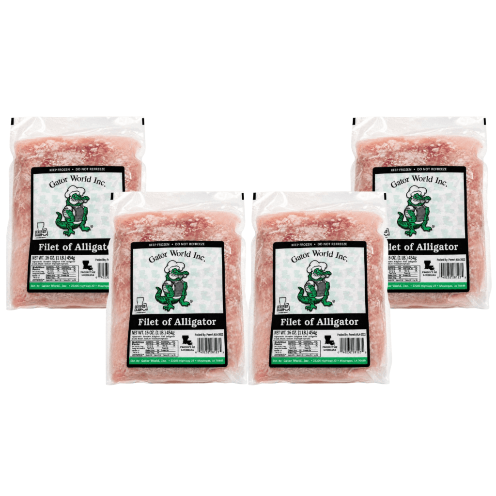 Alligator Tenderized Fillets 16 oz Pack of 4