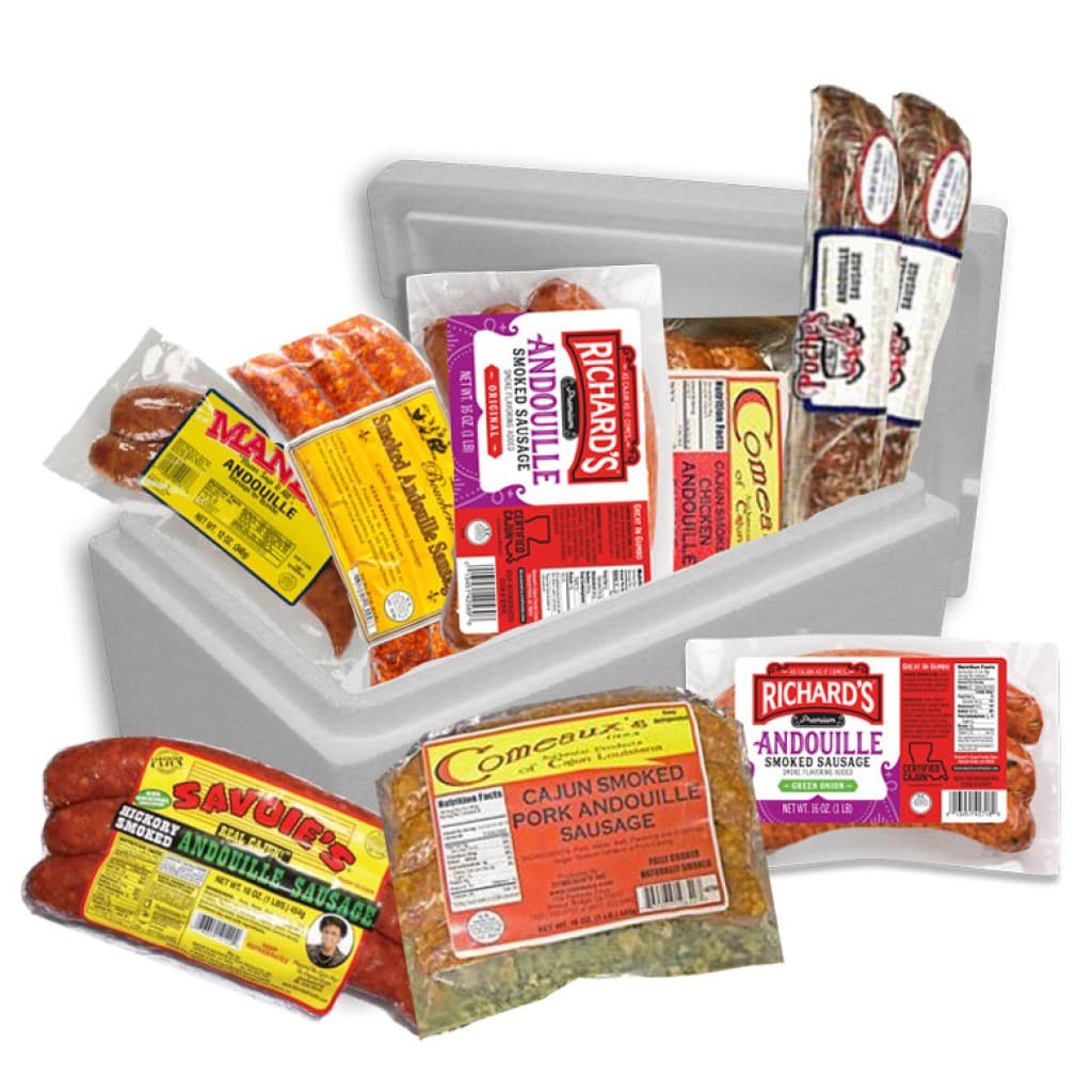 Assorted Andouille Sausage Sampler Cooler