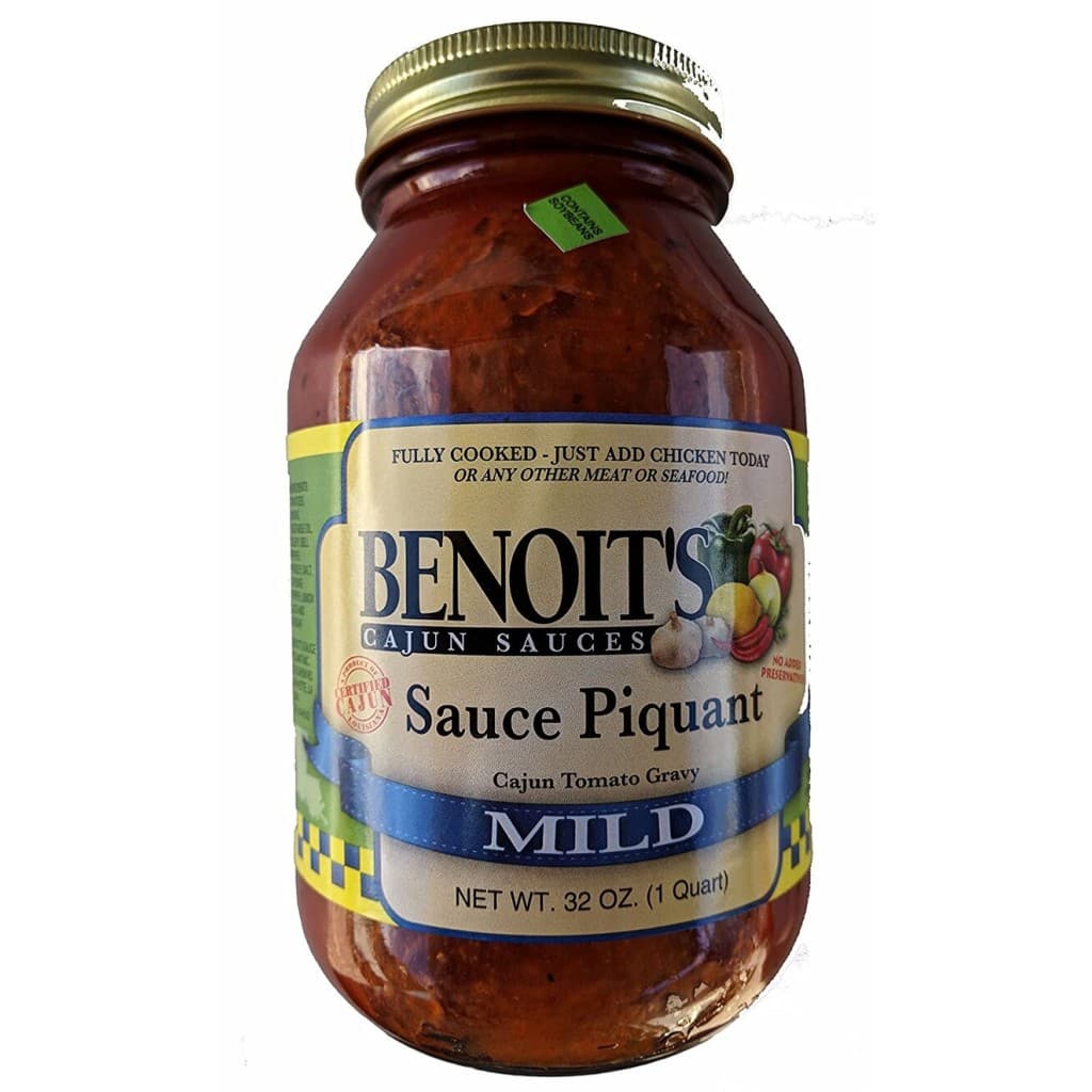 Benoit's Sauce Piquant (Mild) 32 oz - Fully Cooked