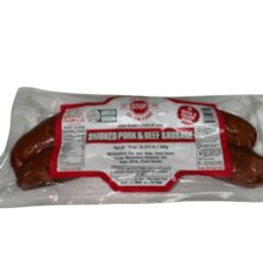 Smoked Pork & Beef Sausage — 14 oz