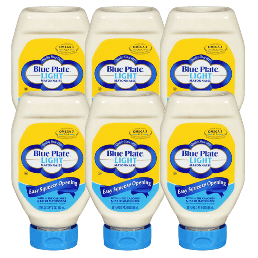 Blue Plate Light Squeeze Mayonnaise 18 oz — 6 Pack