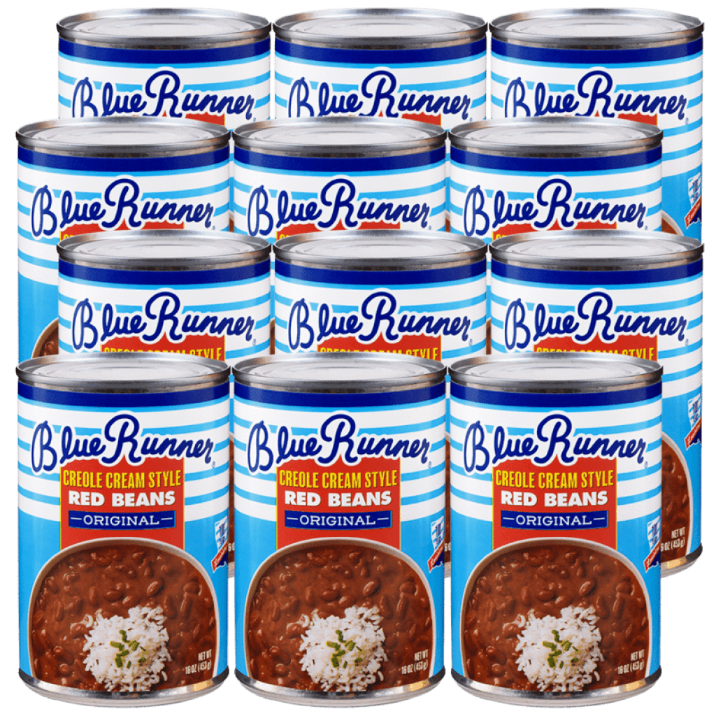 Blue Runner Creole Red Kidney Beans 16 oz Can — 12 Pack