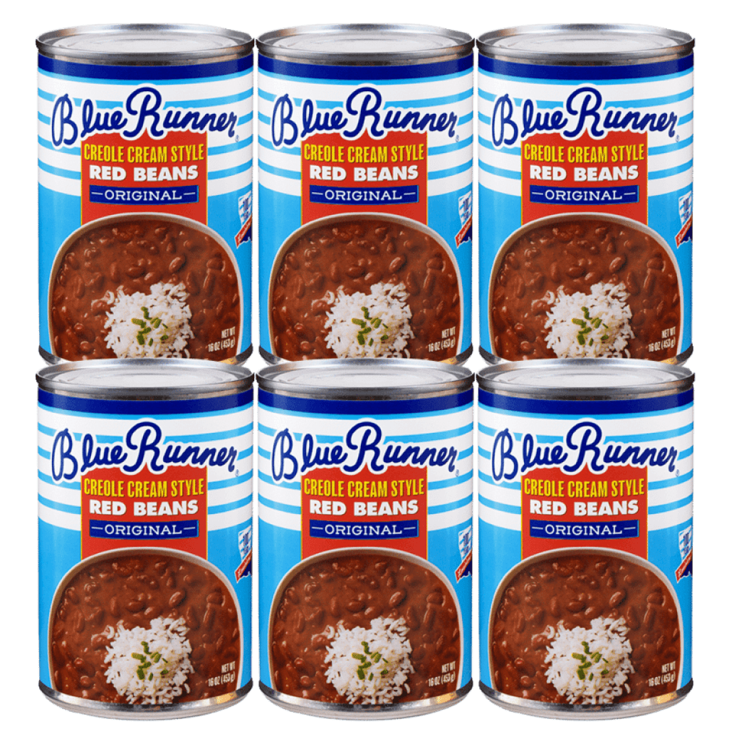 Blue Runner Creole Red Kidney Beans 16 oz Can — 6 Pack