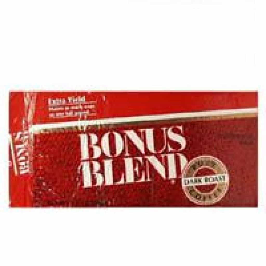 Bonus Blend Dark Roast Pure Coffee 13 oz Brick (Drip Grind)