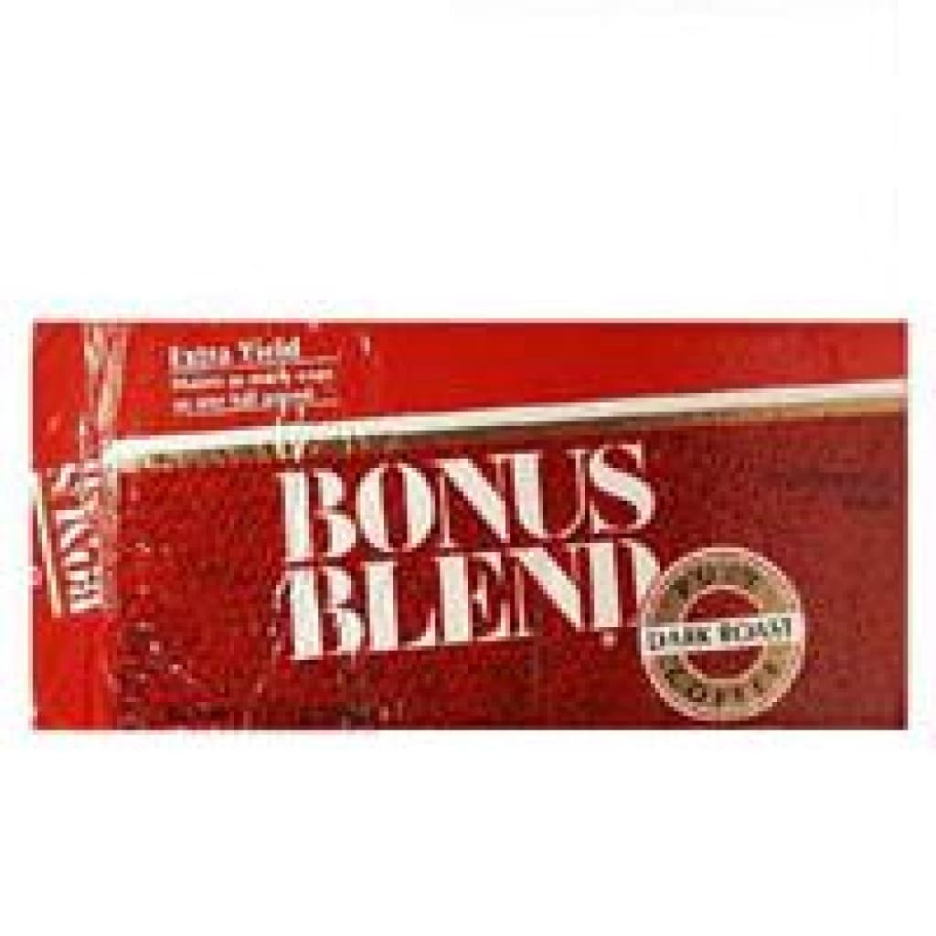 Bonus Blend Dark Roast Pure Coffee 13 oz Brick (Drip Grind)