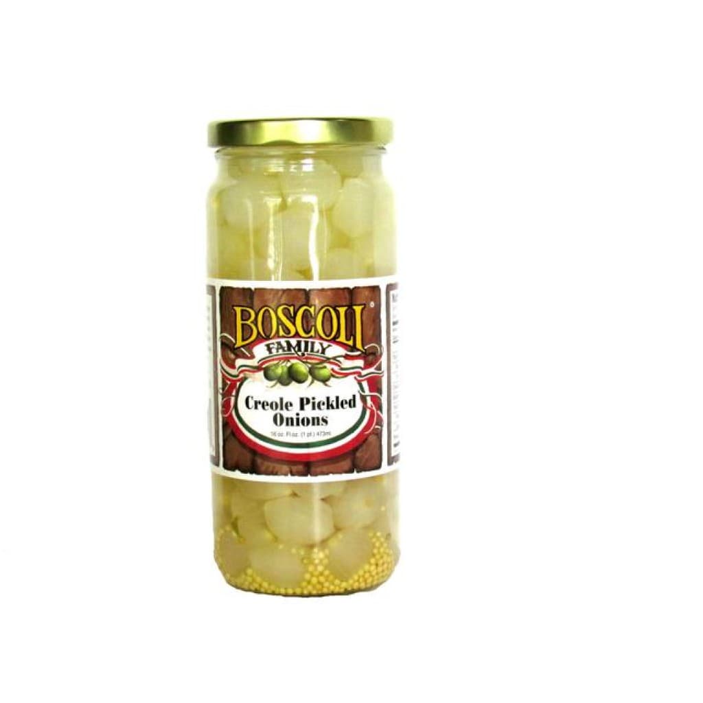 Boscoli Creole Pickled Onions, 16 oz Kosher Jar
