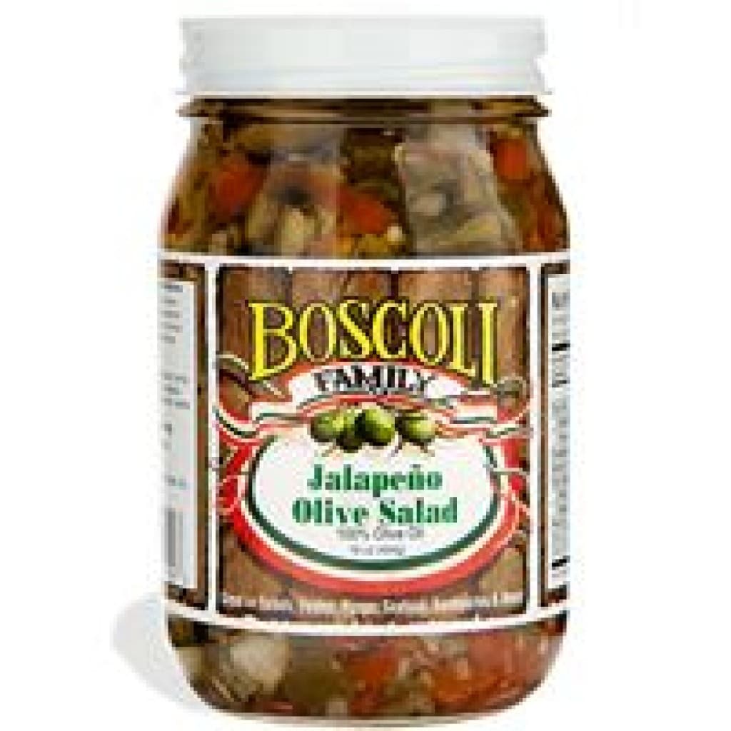 Boscoli Jalapeno Olive Salad — 32 oz Jar